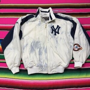 Vintage New York Yankees Cooperstown Majestic Jacket Men's‎ M 50th Year Patch